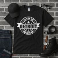 Made In Detroit Michigan Tall T-Shirt thumb 3