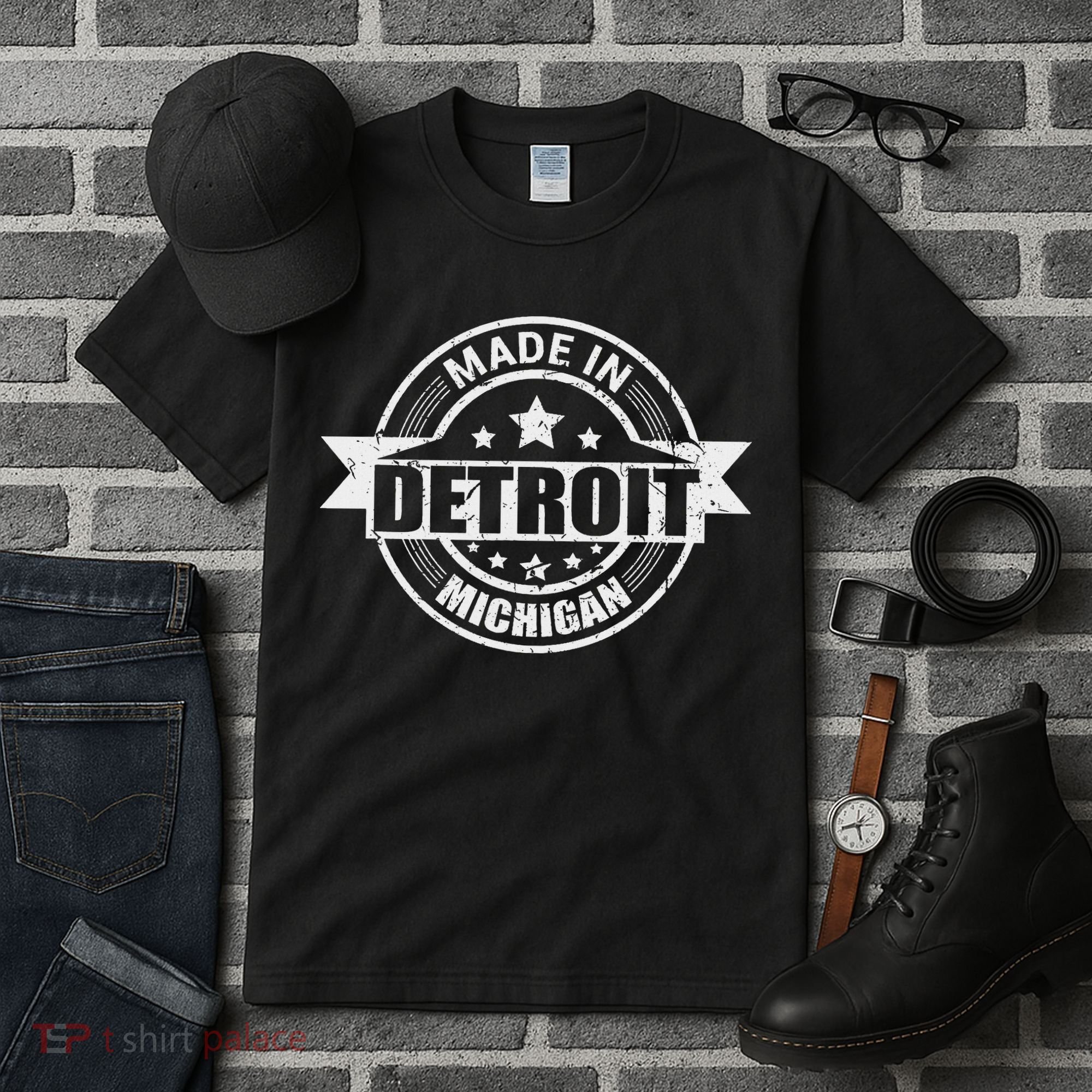 Made In Detroit Michigan Tall T-Shirt