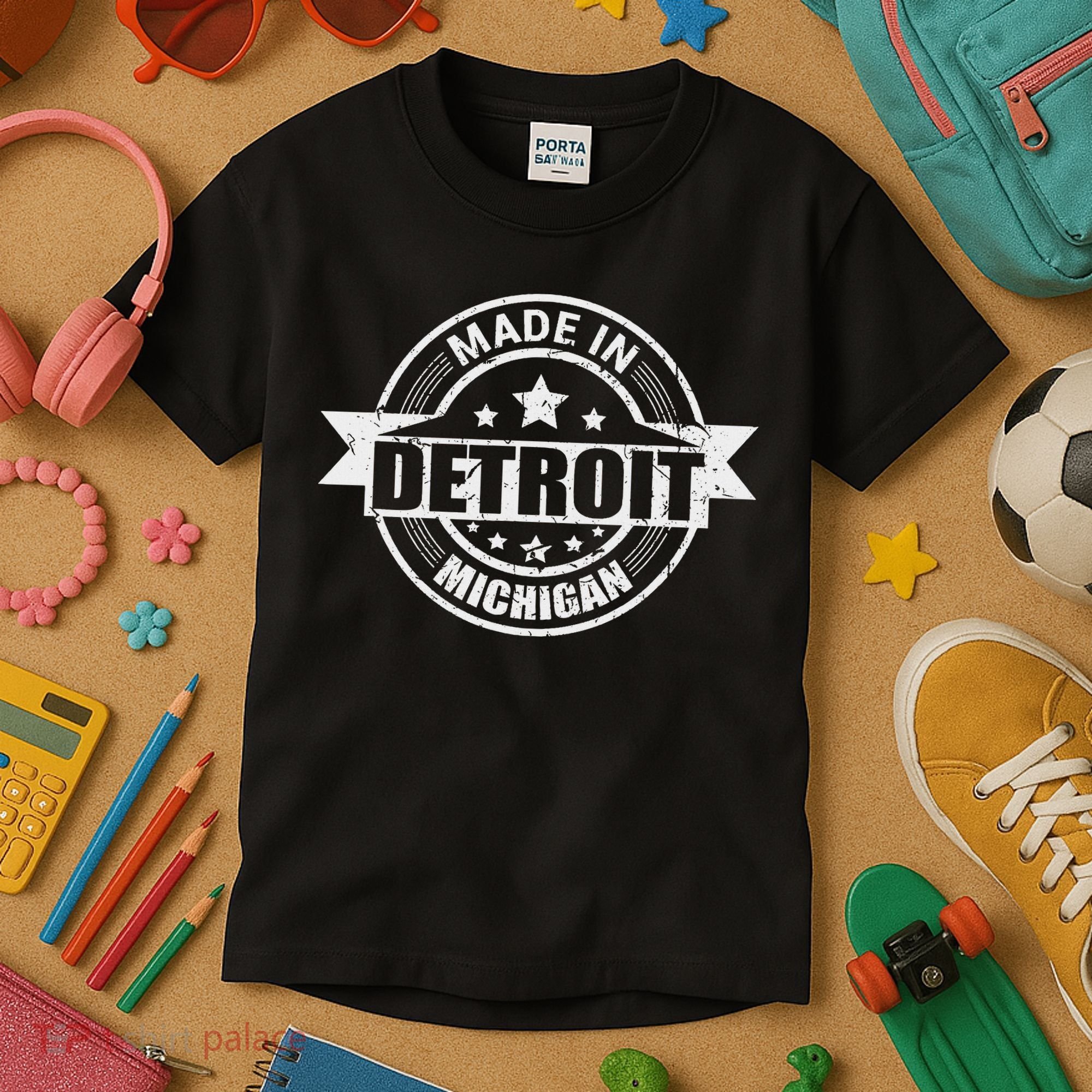 Made In Detroit Michigan Kids T-Shirt