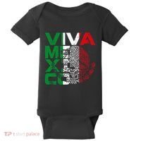 Mexican Independence Day Viva Mexico Baby Bodysuit thumb 0