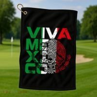 Mexican Independence Day Viva Mexico Golf Towel thumb 1