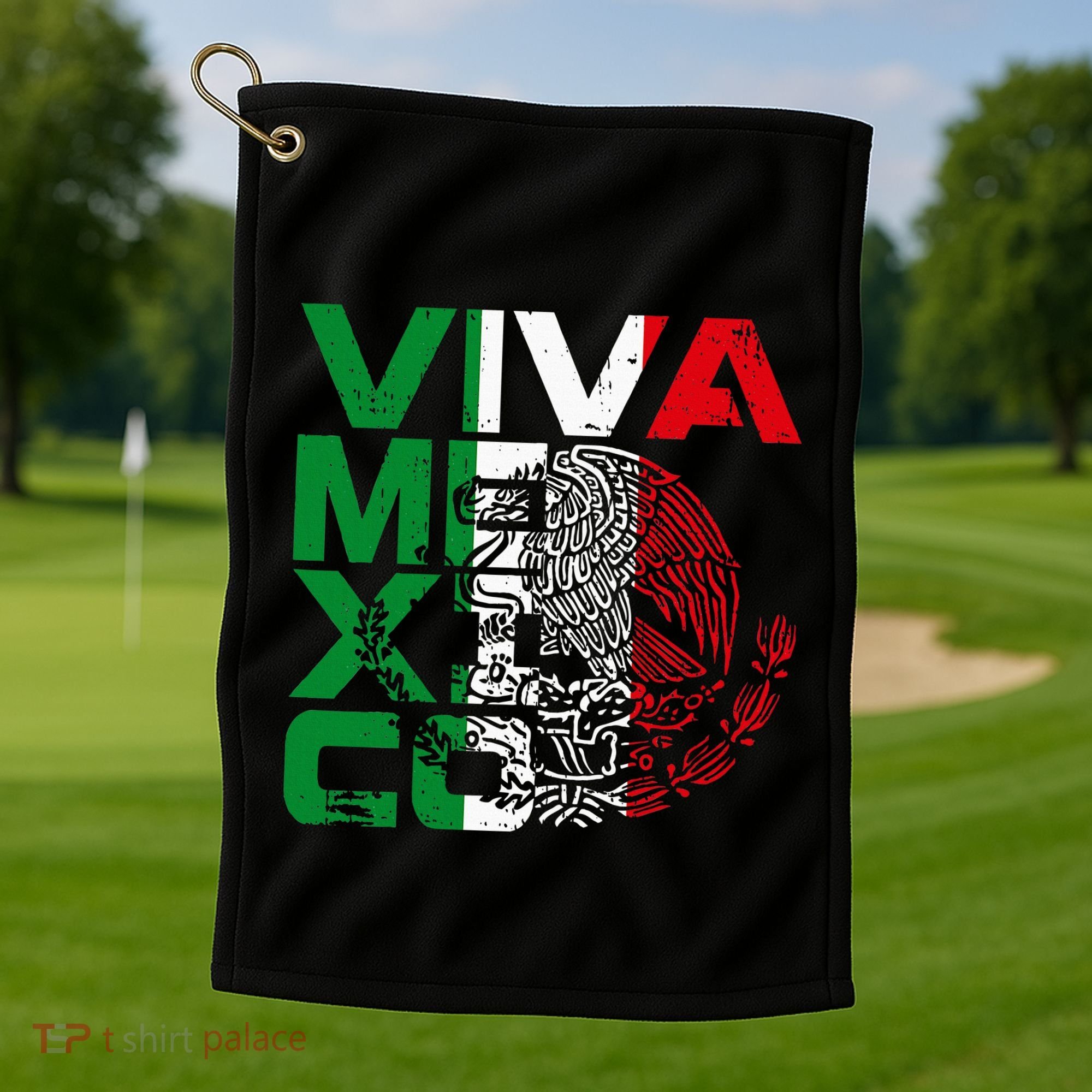 Mexican Independence Day Viva Mexico Golf Towel