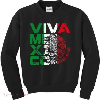Mexican Independence Day Viva Mexico Kids Sweatshirt