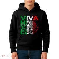 Mexican Independence Day Viva Mexico Kids Hoodie thumb 4