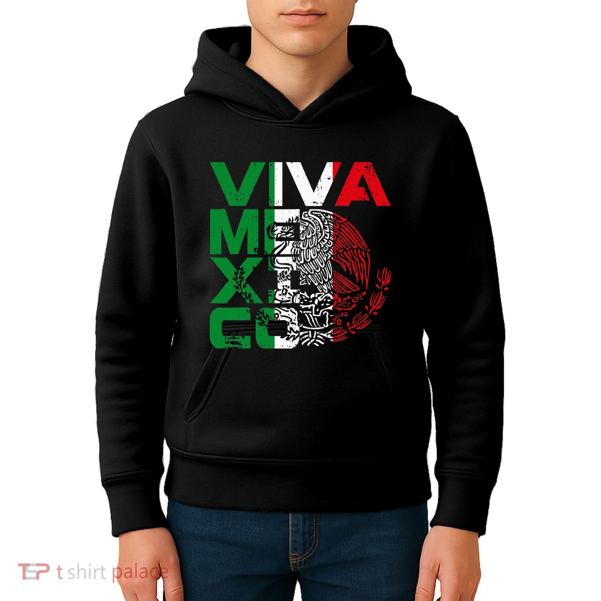 Mexican Independence Day Viva Mexico Kids Hoodie
