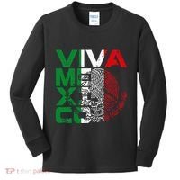 Mexican Independence Day Viva Mexico Kids Long Sleeve Shirt thumb 0