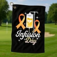 MS I.n.f.u.s.i.o.n Day Multiple Sclerosis Awareness Ribbon Golf Towel thumb 1