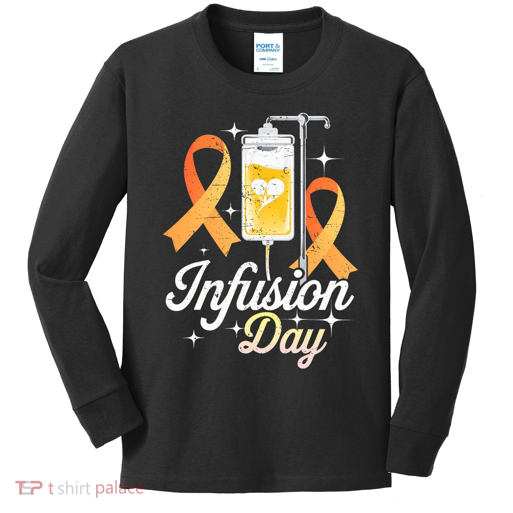 MS I.n.f.u.s.i.o.n Day Multiple Sclerosis Awareness Ribbon Kids Long Sleeve Shirt