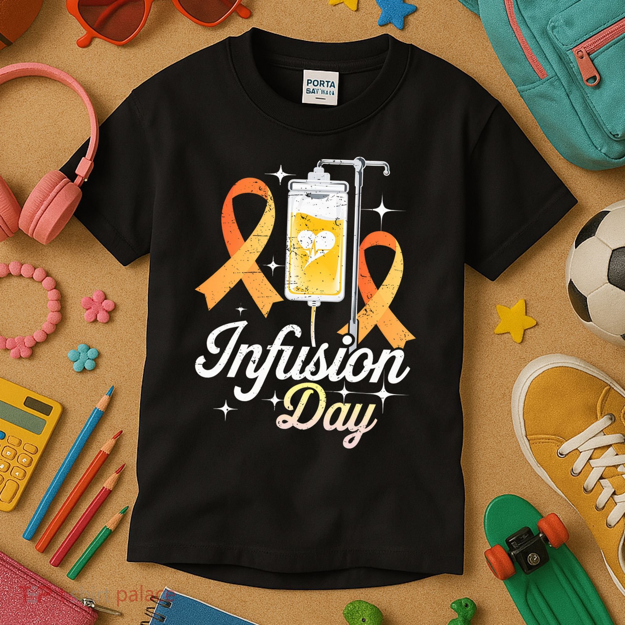 MS I.n.f.u.s.i.o.n Day Multiple Sclerosis Awareness Ribbon Kids T-Shirt