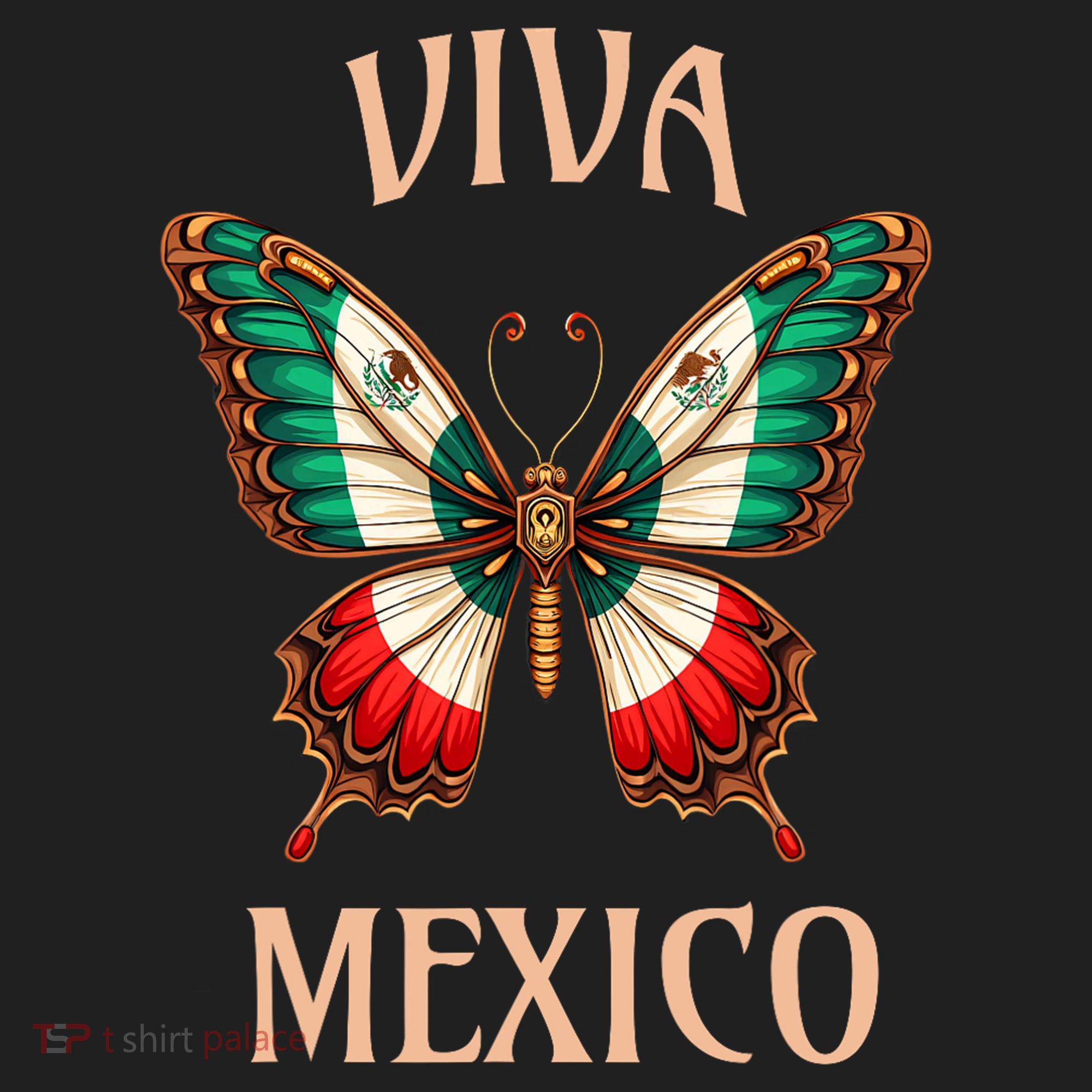 Mexico Independence Day Butterfly Mexican Flag Beanie