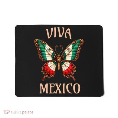 Mexico Independence Day Butterfly Mexican Flag Mousepad