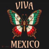 Mexico Independence Day Butterfly Mexican Flag Kids Long Sleeve Shirt thumb 2