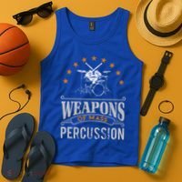 Musical Instrument Drums Funny Percussion Drummer Gift  Tank Top thumb 4