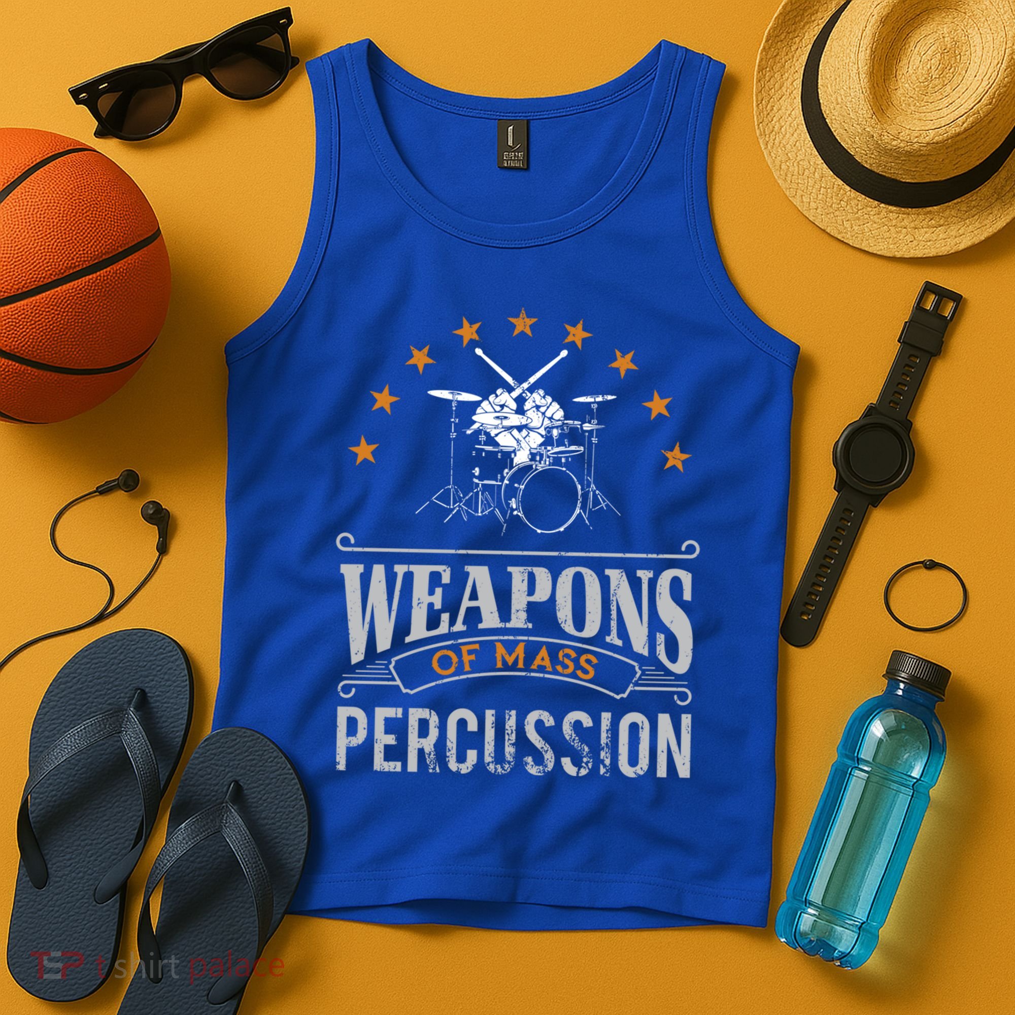 Musical Instrument Drums Funny Percussion Drummer Gift  Tank Top