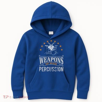 Musical Instrument Drums Funny Percussion Drummer Gift  Kids Hoodie