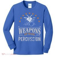 Musical Instrument Drums Funny Percussion Drummer Gift  Kids Long Sleeve Shirt thumb 0
