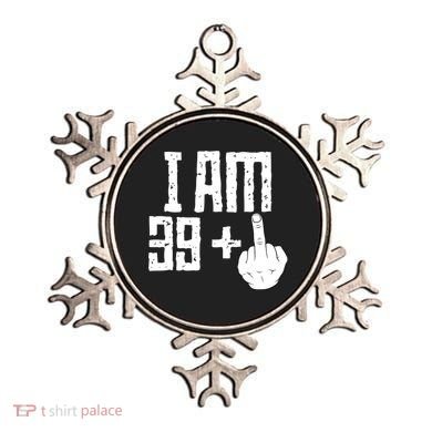 Middle Finger 40th Birthday Funny Ornament