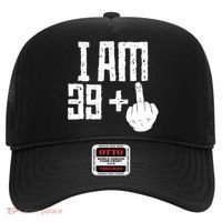 Middle Finger 40th Birthday Funny Hat thumb 0