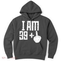 Middle Finger 40th Birthday Funny Hoodie thumb 0