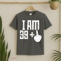 Middle Finger 40th Birthday Funny T-Shirt thumb 2