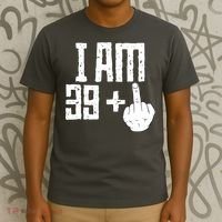 Middle Finger 40th Birthday Funny T-Shirt thumb 3