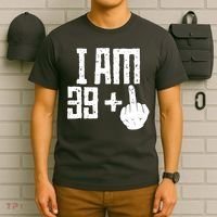 Middle Finger 40th Birthday Funny T-Shirt thumb 6