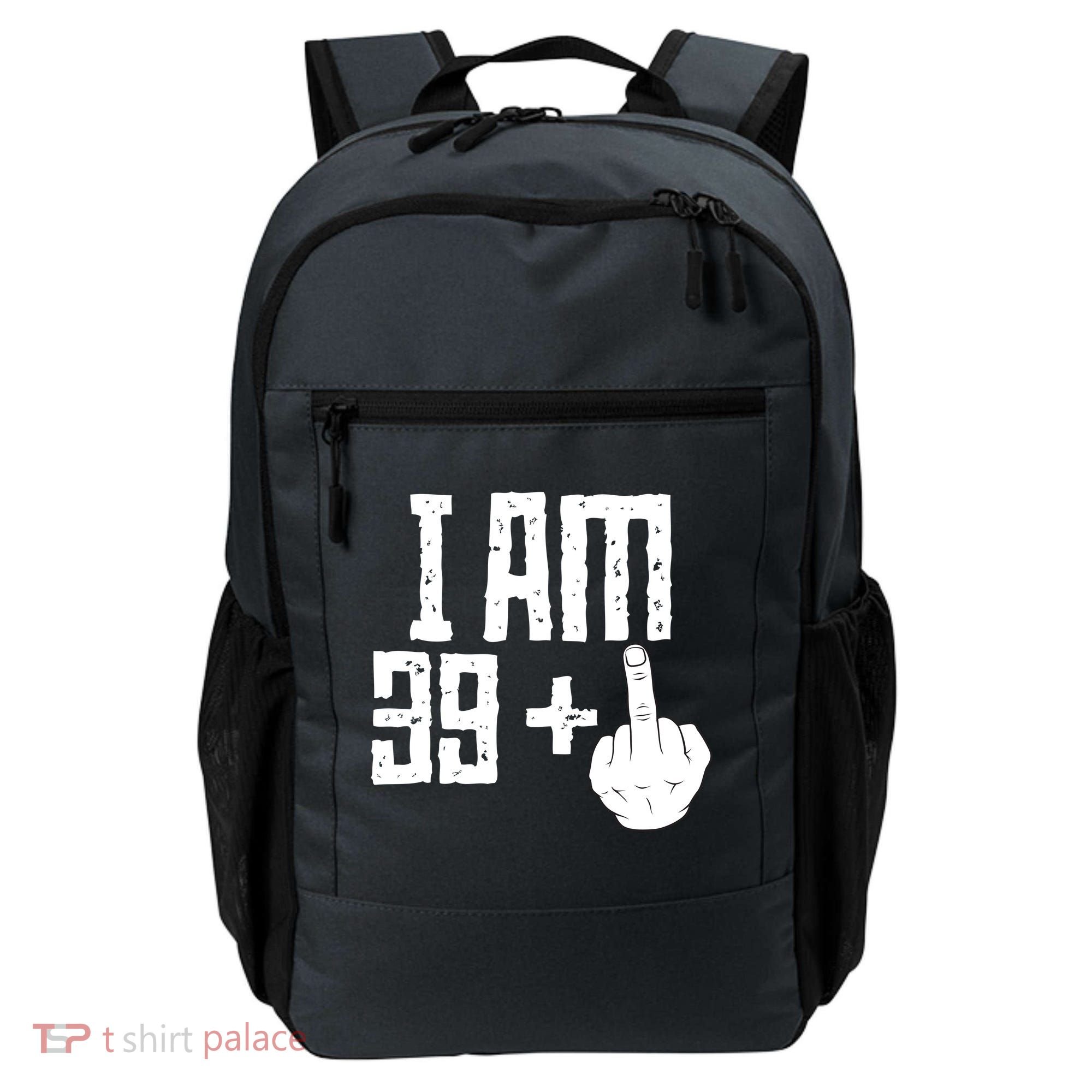 Middle Finger 40th Birthday Funny Backpack