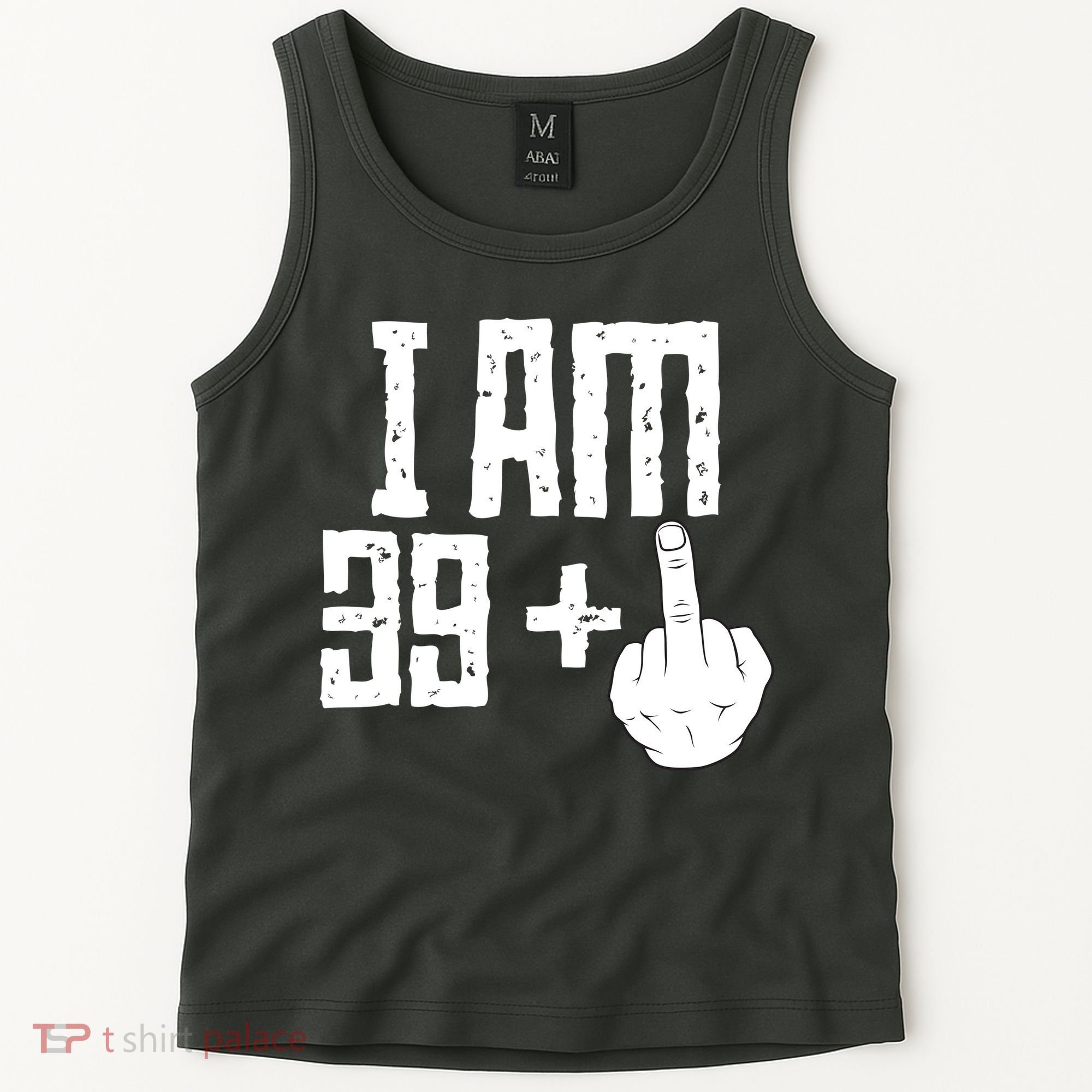 Middle Finger 40th Birthday Funny Tank Top