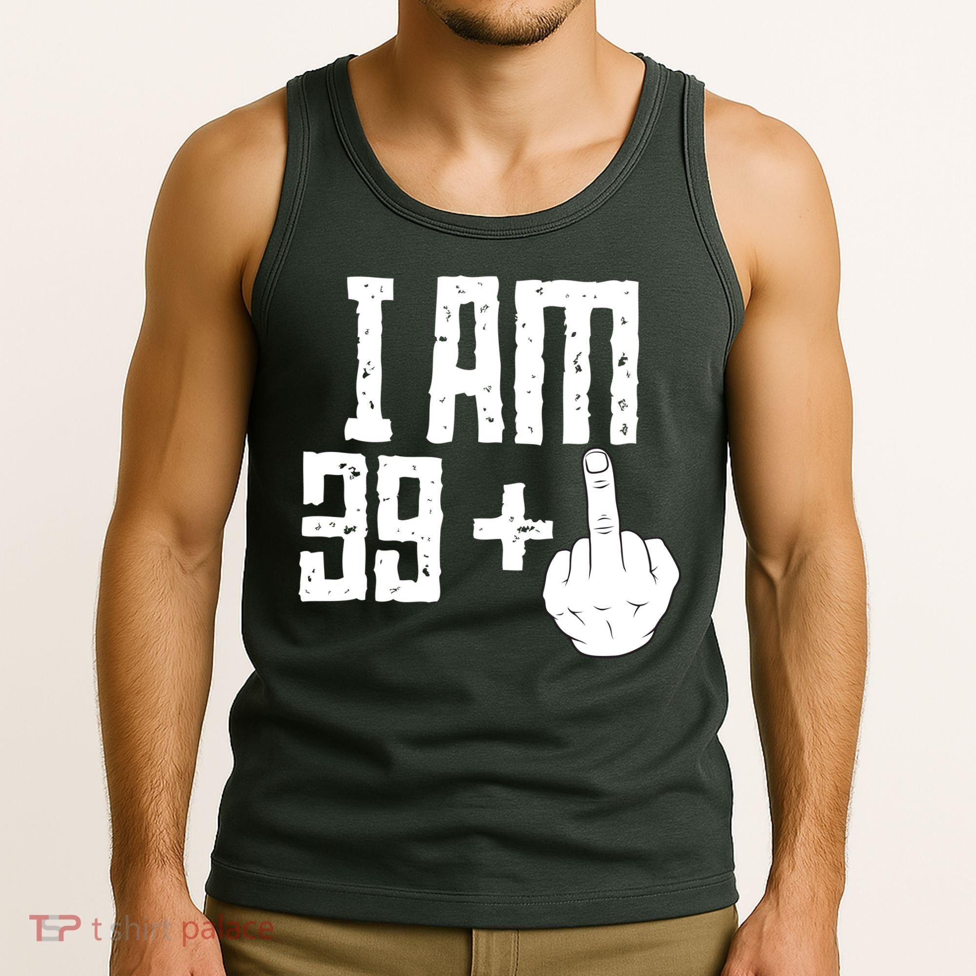 Middle Finger 40th Birthday Funny Tank Top
