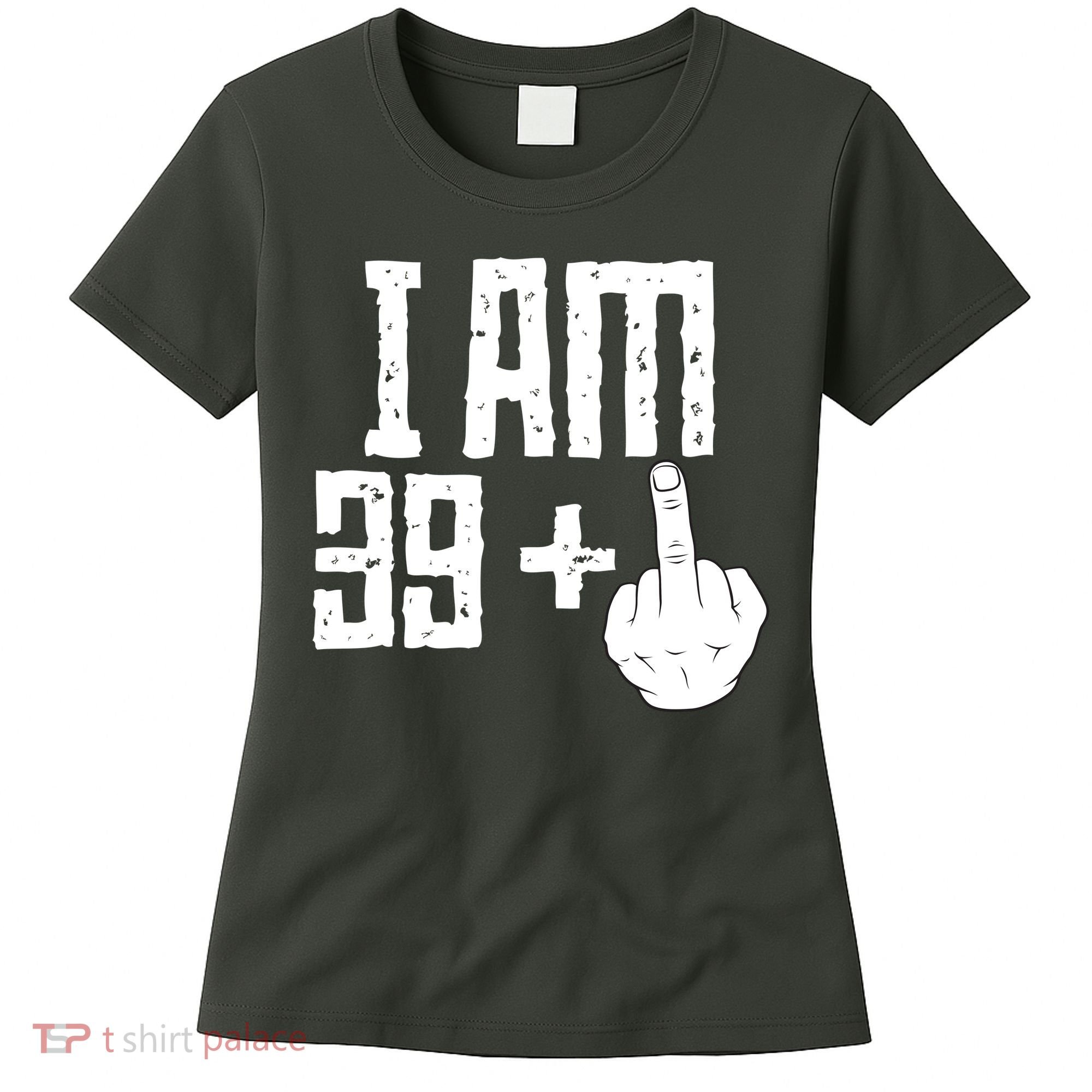 Middle Finger 40th Birthday Funny Women's T-Shirt