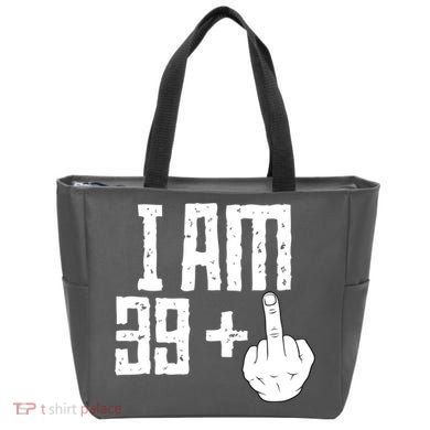 Middle Finger 40th Birthday Funny Tote Bag