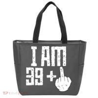 Middle Finger 40th Birthday Funny Tote Bag thumb 0