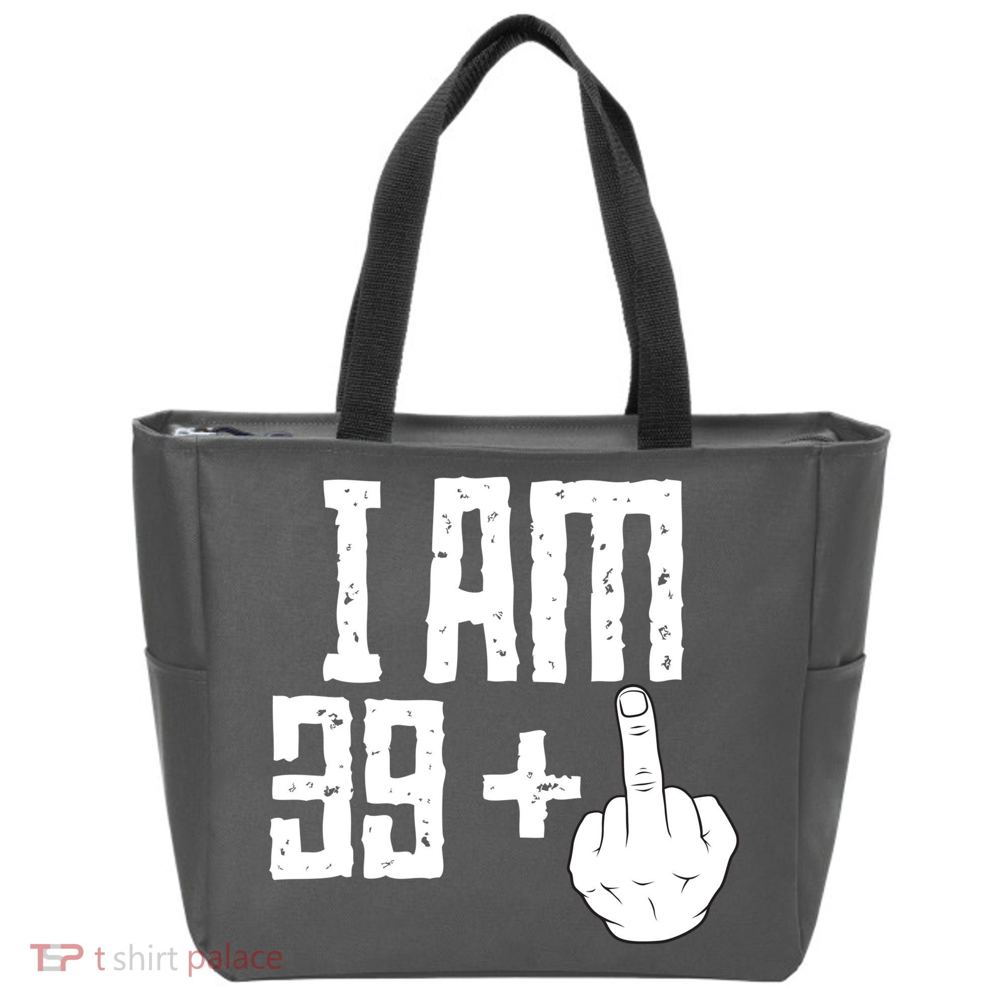 Middle Finger 40th Birthday Funny Tote Bag