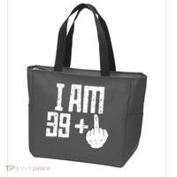 Middle Finger 40th Birthday Funny Tote Bag thumb 3