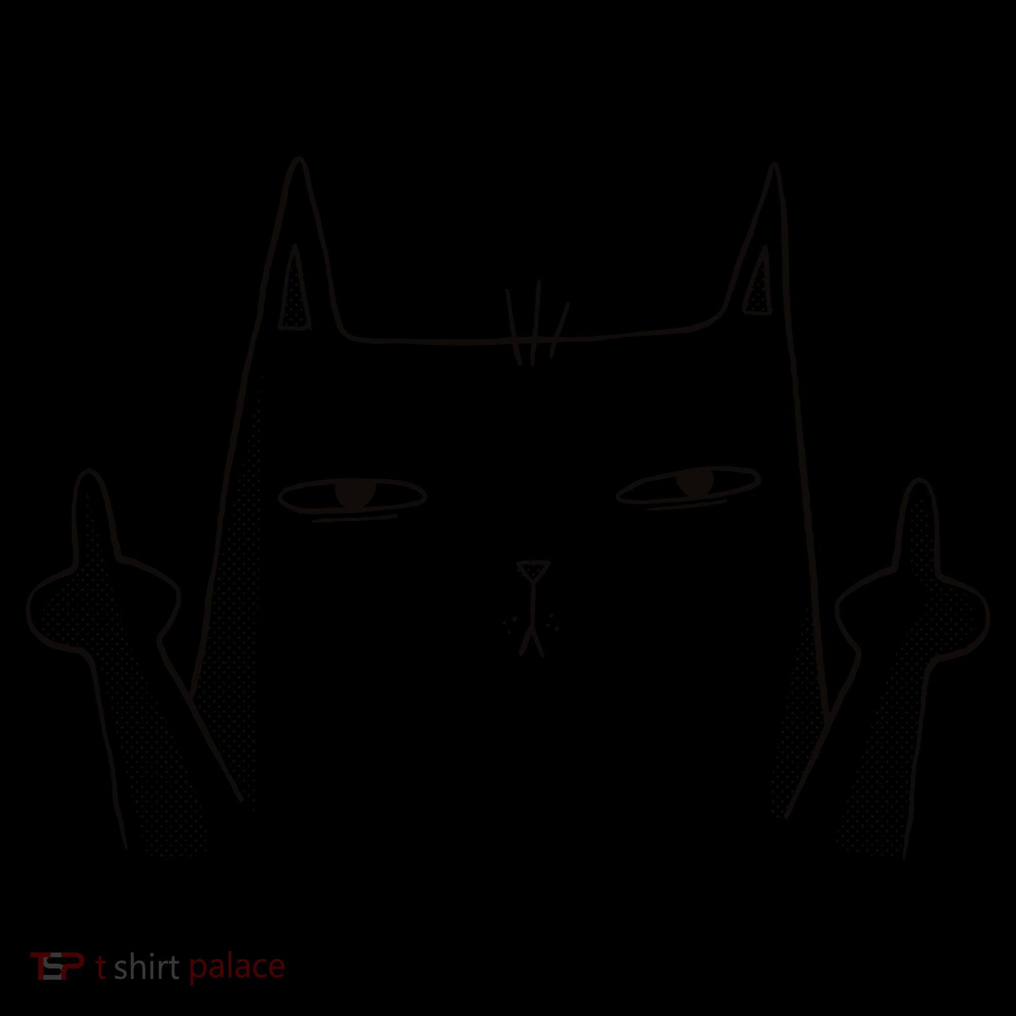 Middle Finger Cat Coffee Mug