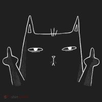Middle Finger Cat Beanie thumb 2