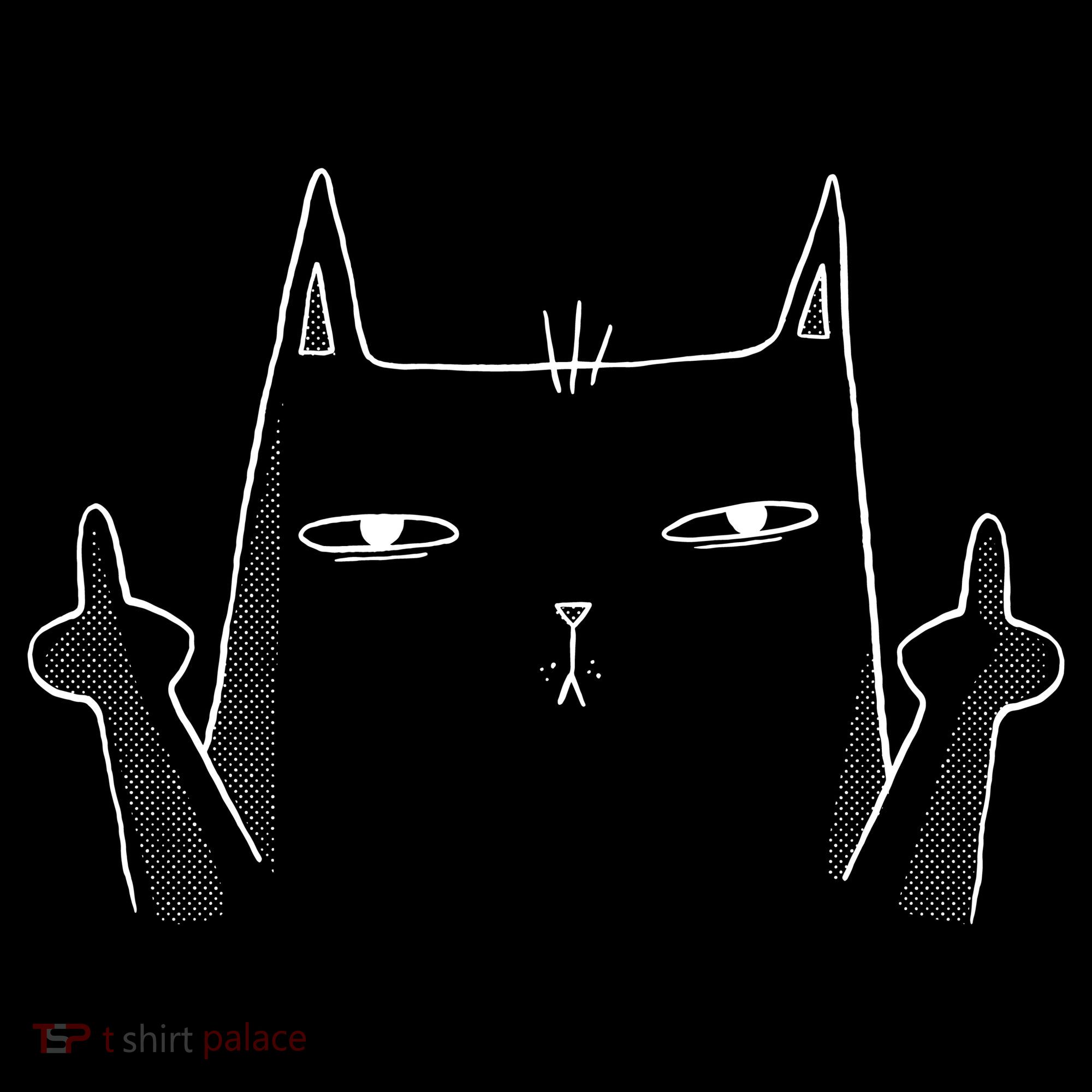 Middle Finger Cat Kids Sweatshirt