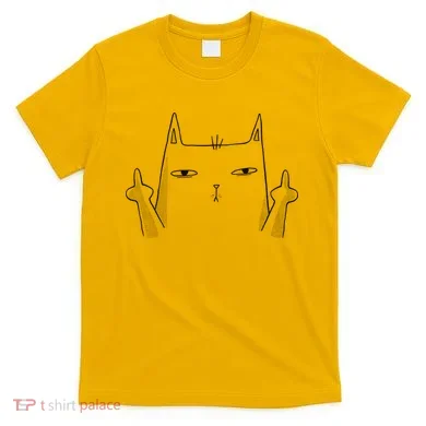 Middle Finger Cat T-Shirt