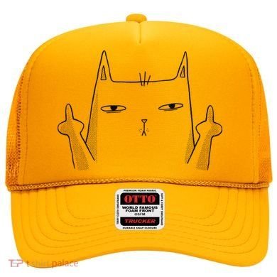 Middle Finger Cat Hat