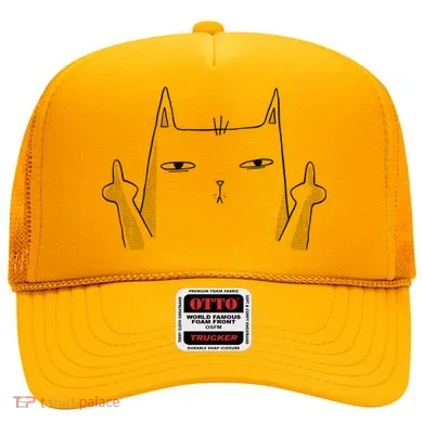 Middle Finger Cat Hat