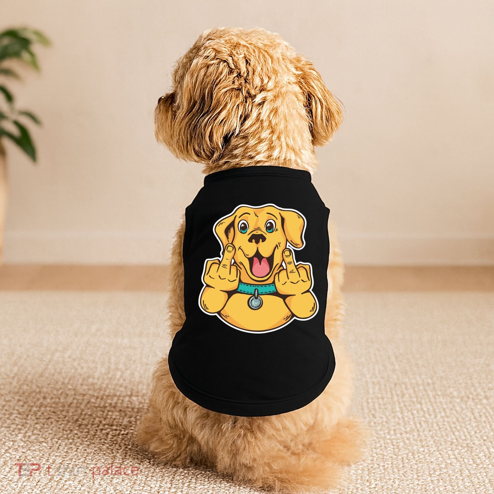 Middle Finger Dog Doggie Tank