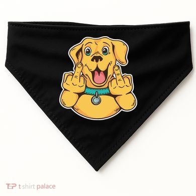 Middle Finger Dog USA-Made Doggie Bandana