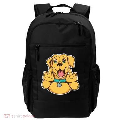 Middle Finger Dog Backpack