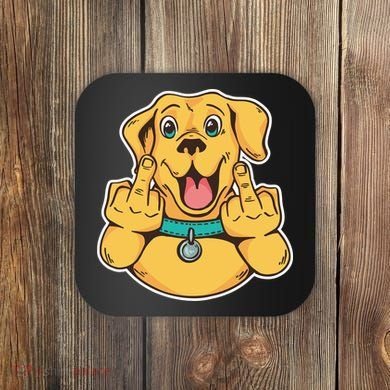 Middle Finger Dog Coaster