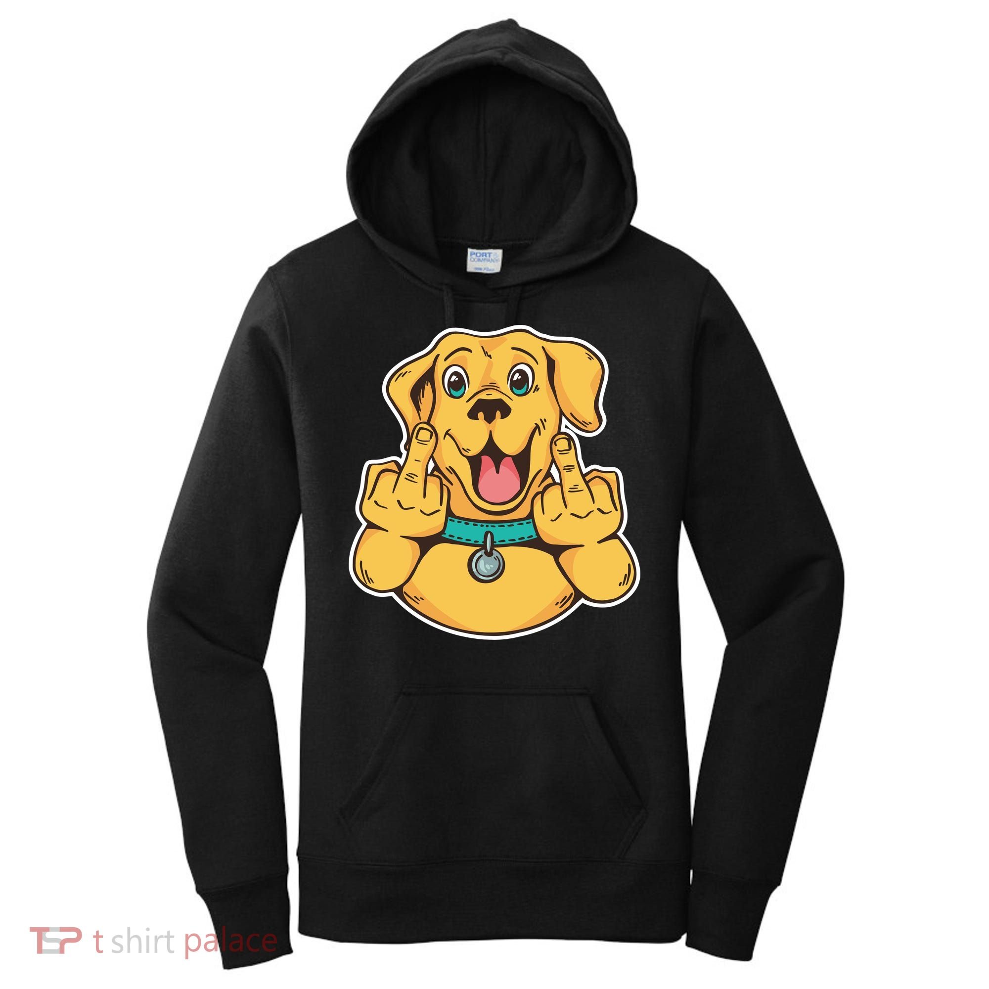 Middle Finger Dog Women's Hoodie