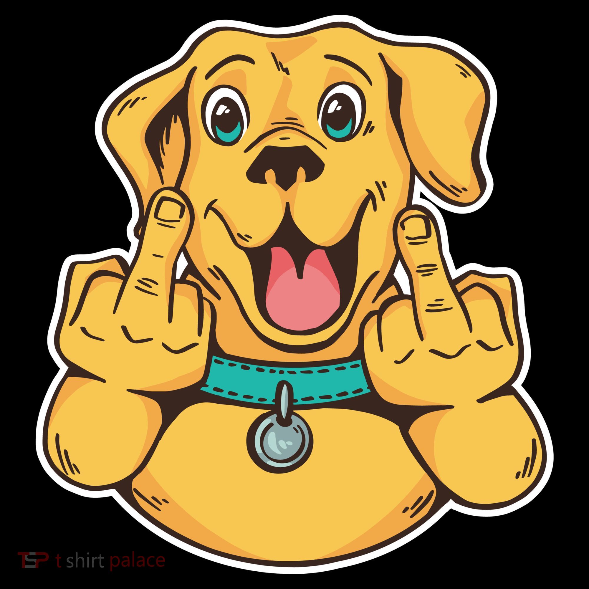 Middle Finger Dog Women's Hoodie