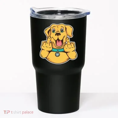 Middle Finger Dog Tumbler