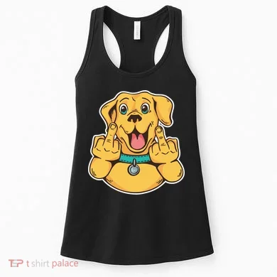Middle Finger Dog Women's Tank Top