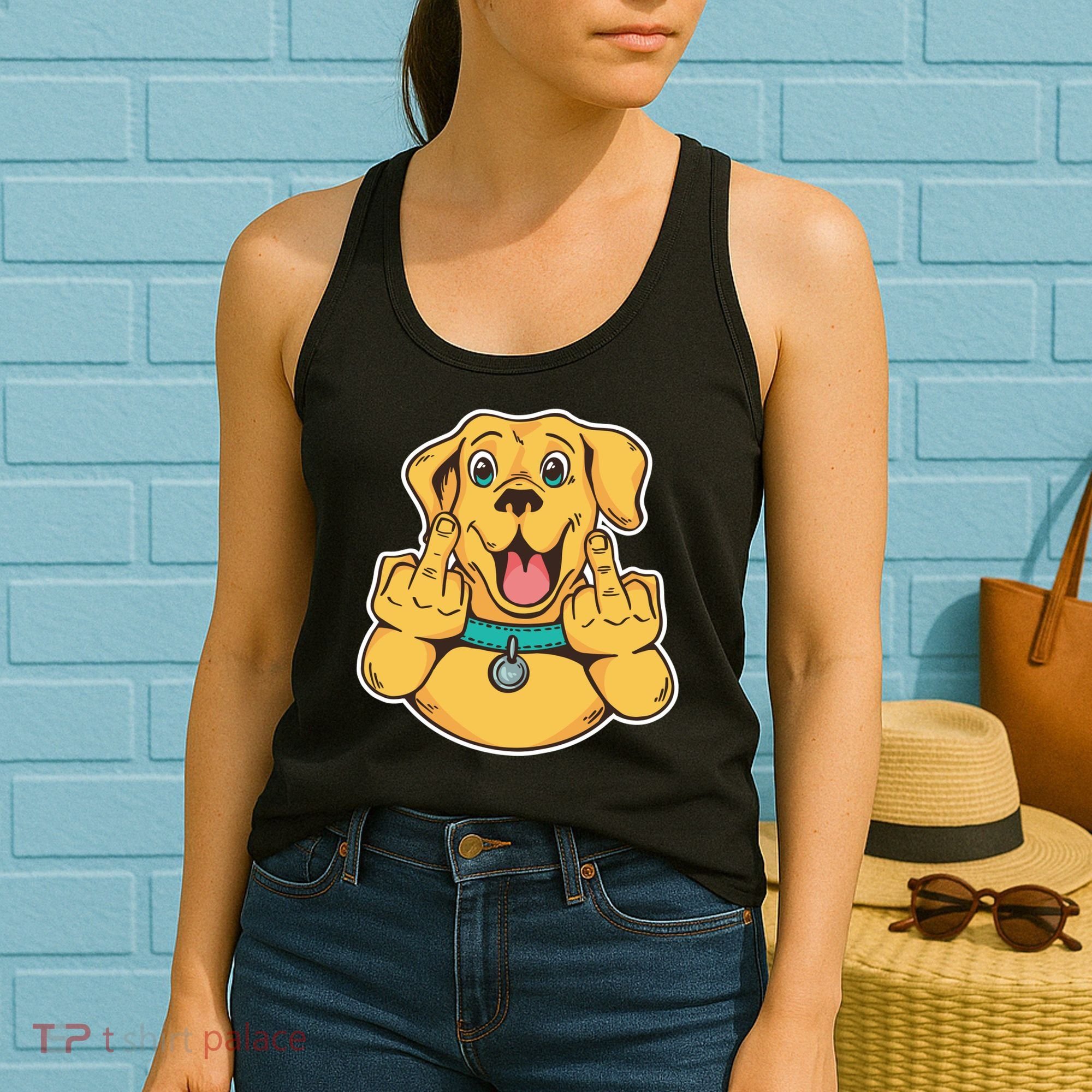 Middle Finger Dog Women's Tank Top