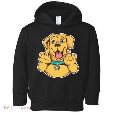 Middle Finger Dog Toddler Hoodie